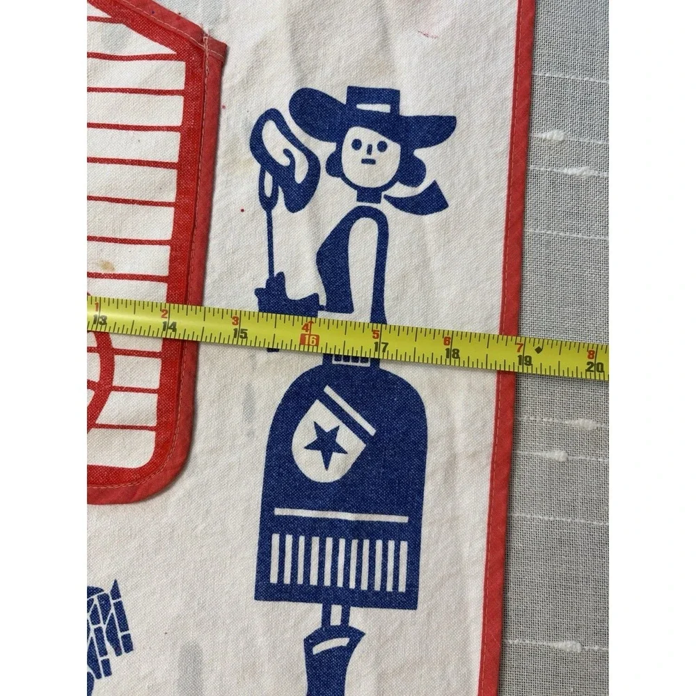 UNIQUE Vintage Kikkoman Americana Cotton Adjustable Kitchen/Grilling/Art Apron